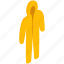 chemical, hazard, isometric, protection, protective, safety, suit 