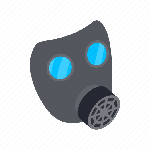 Gas, isometric, mask, protection, protective, safety, toxic icon - Download on Iconfinder