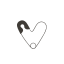 safety, pin, heart, sefety pin, sew, tailor 