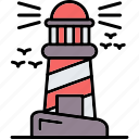 lighthouse, aim, building, business, direction, goal, strategy