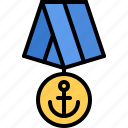 medal, anchor, sailor, sailing