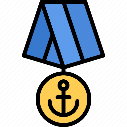 Medal, anchor, sailor, sailing icon - Download on Iconfinder