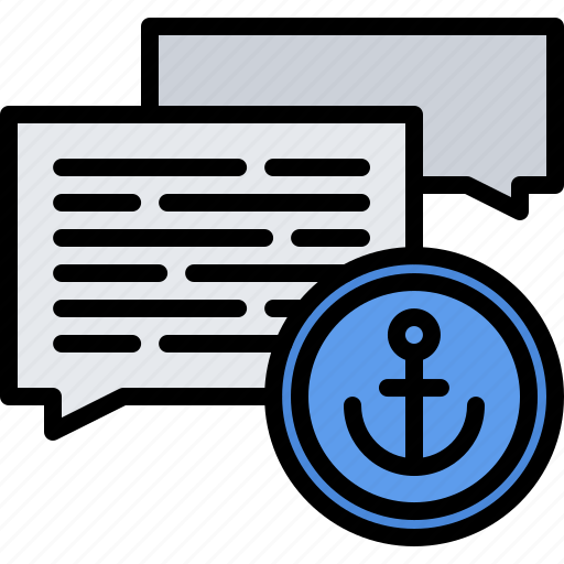Message, messenger, anchor, sailor, sailing icon - Download on Iconfinder