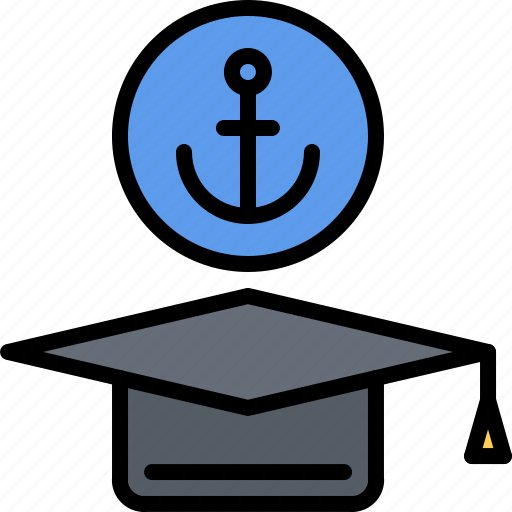 Anchor, training, graduate, hat, sailor, sailing icon - Download on Iconfinder