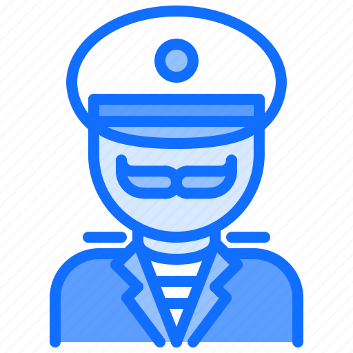 Uniform, man, captain, sailor, sailing icon - Download on Iconfinder
