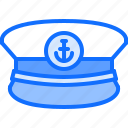 cap, captain, anchor, sailor, sailing