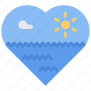 sea, love, heart, water, sun, sailor, sailing