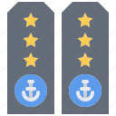 shoulder, straps, anchor, sailor, sailing