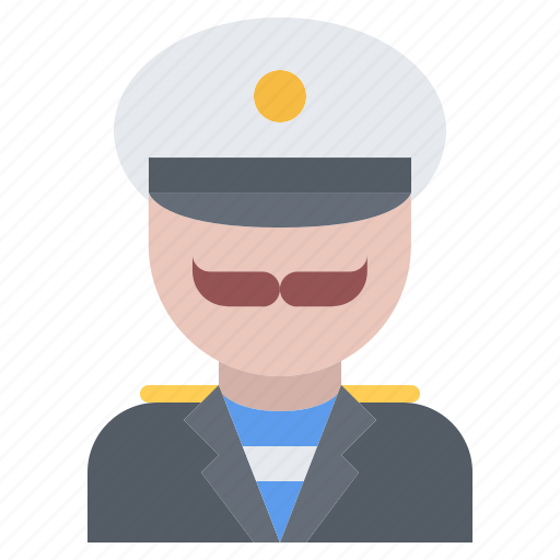 Uniform, man, captain, sailor, sailing icon - Download on Iconfinder