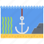 anchor, bottom, water, stone, algae, sailor, sailing 