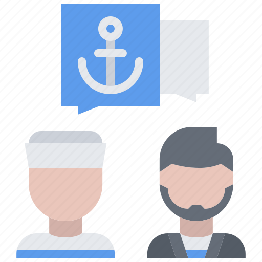 Anchor, conversation, consultation, captain, sailor, sailing icon - Download on Iconfinder