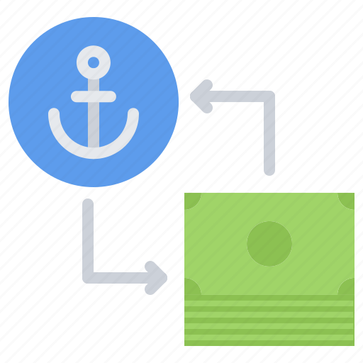 Anchor, exchange, money, purchase, arrow, sailor, sailing icon - Download on Iconfinder