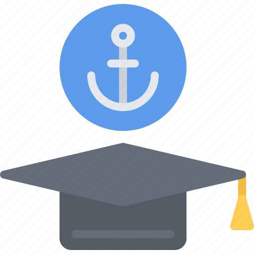 Anchor, training, graduate, hat, sailor, sailing icon - Download on Iconfinder