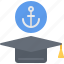 anchor, training, graduate, hat, sailor, sailing 