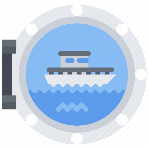 Porthole, water, ship, sailor, sailing icon - Download on Iconfinder
