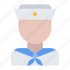 sailor, man, uniform, sailing 