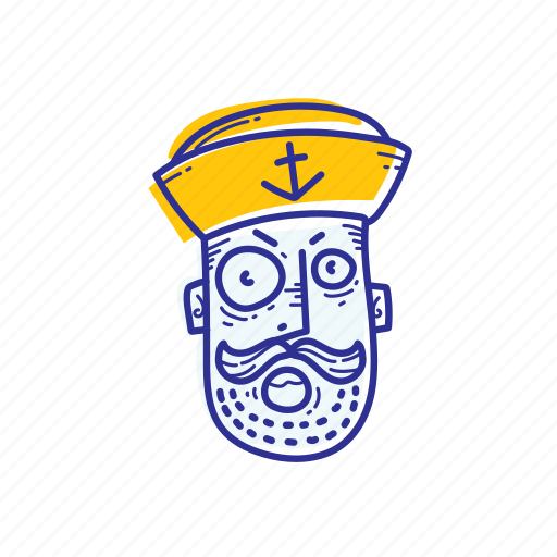 Angry, captain, emoticon, face, marine, ocean, sailor icon - Download on Iconfinder
