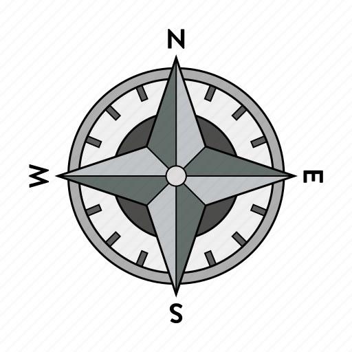 Compass East North South West Icon Download On Iconfinder