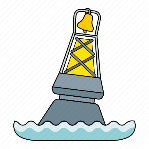 Buoy, equapment, item, light guide, sea icon - Download on Iconfinder