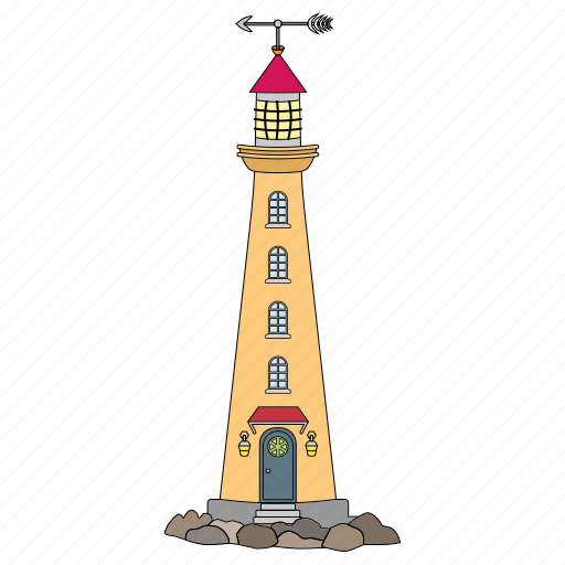 Coast, light, lighthouse, shine icon - Download on Iconfinder