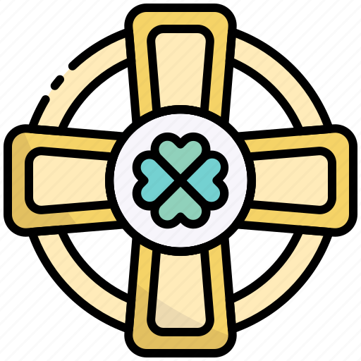 Celtic, st patrick, saint patrick, cross, clover, religion, ireland icon - Download on Iconfinder