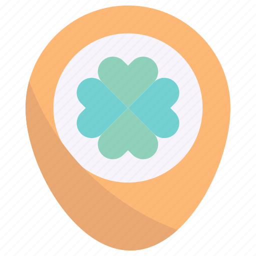 Placeholder, clover, location, pin, st patrick, saint patrick, celebration icon - Download on Iconfinder