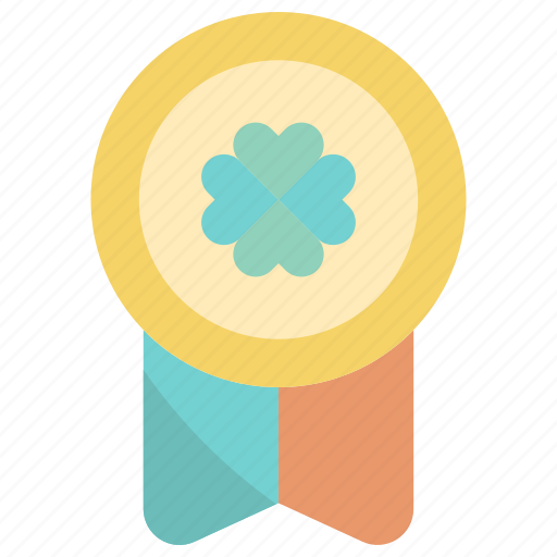 Badge, award, medal, achievement, saint patrick, st patrick, clover icon - Download on Iconfinder