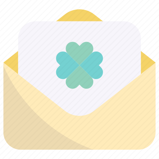 Mail, message, invitation, clover, st patrick, saint patrick, ireland icon - Download on Iconfinder