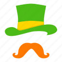 day, hat, irish, leprechaun, moustache, patricks, saint