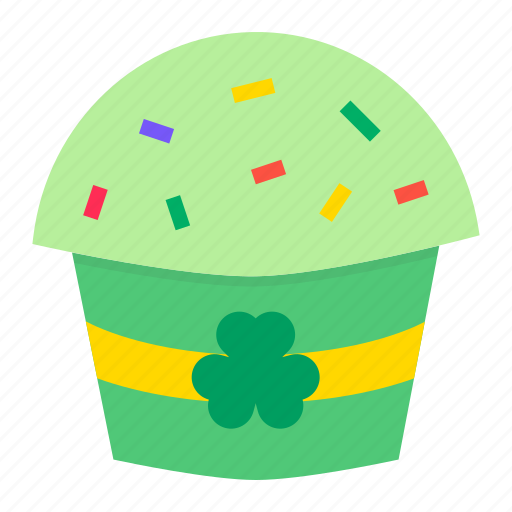 Cake, celebrate, festival, muffin, patricks, saint, hygge icon - Download on Iconfinder