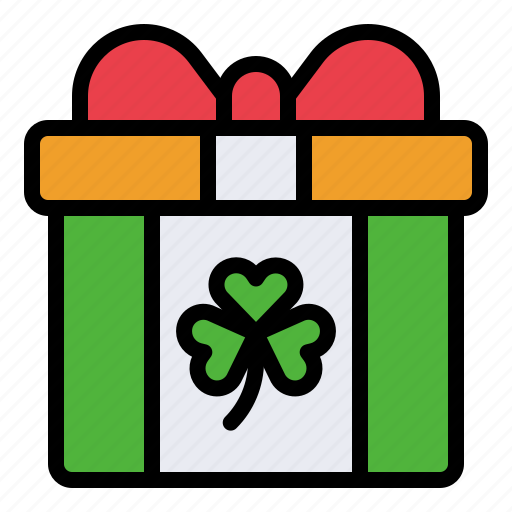 Festival, gift, gift box, giftbox, present, saint patrick, shamrock icon - Download on Iconfinder