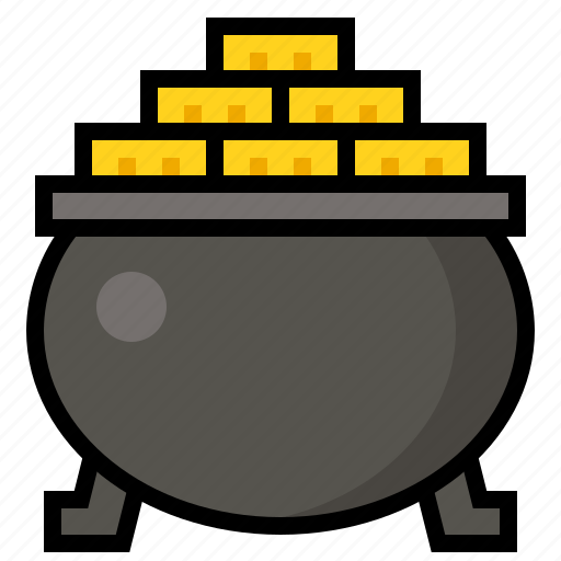 Gold, gold pot, ireland, irish, money, pot icon - Download on Iconfinder