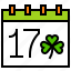 calendar, date, ireland, irish, saint patrick, saint patrick day 