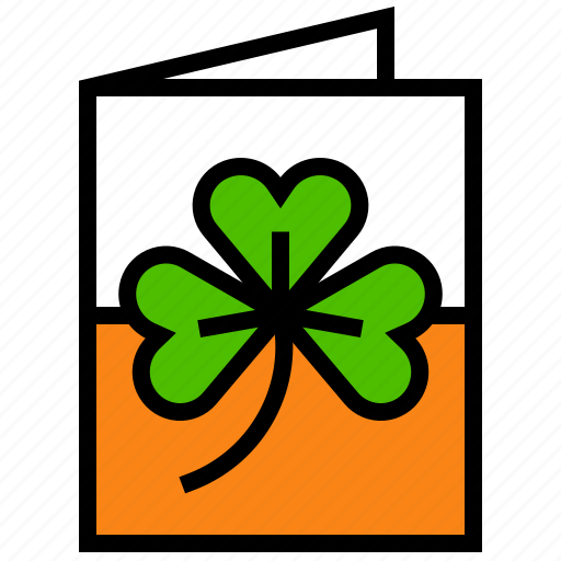Card, clover, greeting card, ireland, irish, shamrock icon - Download on Iconfinder