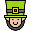 avatar, head, ireland, irish, leprechaun, profile 