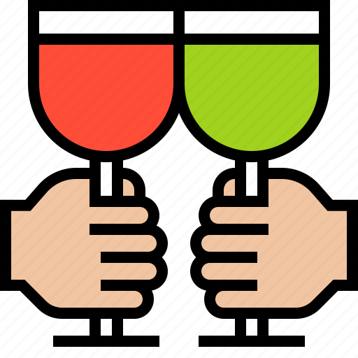 Alcoholic, beverage, champagne, cheer icon - Download on Iconfinder