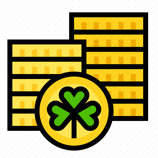 Coin, gold, rich, saint, shamrock, stpatrick icon - Download on Iconfinder