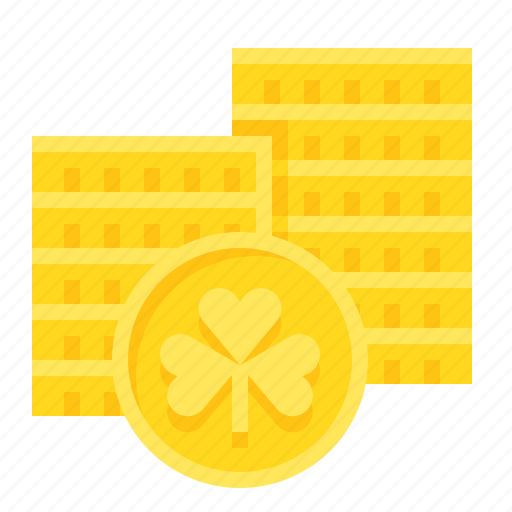 Coin, gold, ireland, irish, money, shamrock icon - Download on Iconfinder