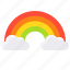 cloud, ireland, irish, nature, rainbow 