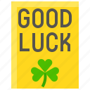 card, good luck, greeting card, ireland, irish, shamrock