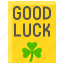 card, good luck, greeting card, ireland, irish, shamrock 