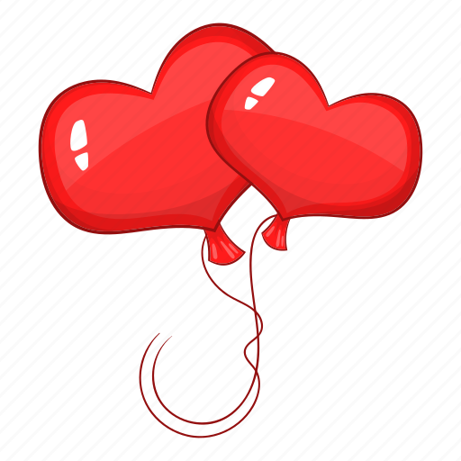 Balloon, heart, love, red icon - Download on Iconfinder