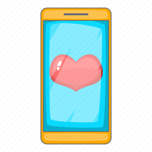 Heart, mobile, phone, screen icon - Download on Iconfinder