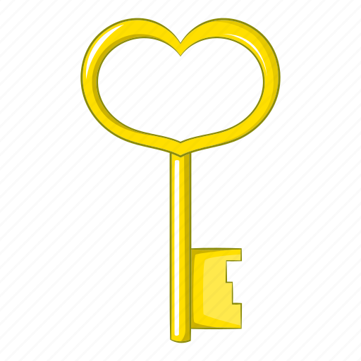 Heart, key, love, shape icon - Download on Iconfinder