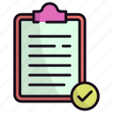 clipboard, list, checklist, check, paper, sheet