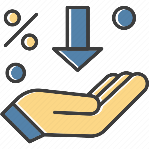 Arrow, discount, hand, sale icon - Download on Iconfinder