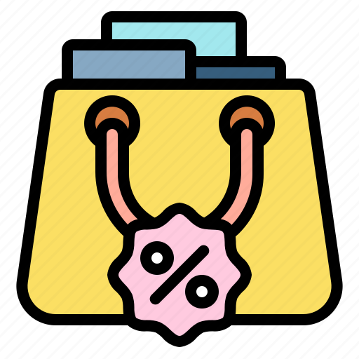 Bag, sales, discount, offer, commerce, and, shopping icon - Download on Iconfinder