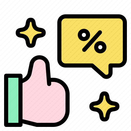 Thumb, up, discount, good, hand, sales icon - Download on Iconfinder