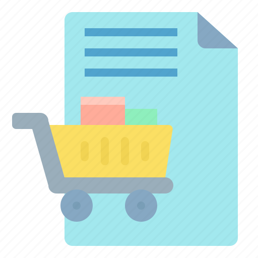 Shopping, cart, invoice, payment, receipt, commerce icon - Download on Iconfinder