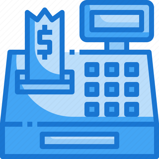 Cash, register, eletronics, payment, store, ticket, shopping icon - Download on Iconfinder
